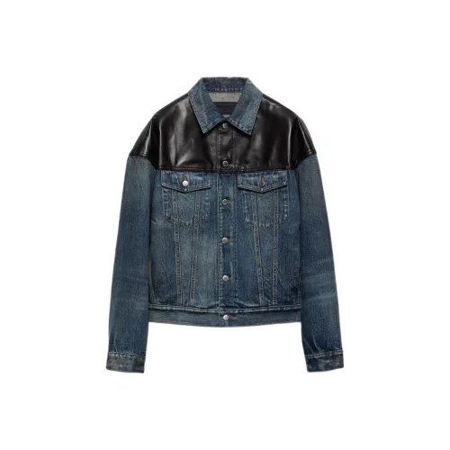 PRADA FW25 Denim Jacket Men's Blue