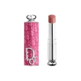 Комплект из двух частей: Классический футляр для помады с принтом "Фуксия" + Заправка для помады "Alluring Lipstick" №428 "Кокосовое молоко" коричневого цвета