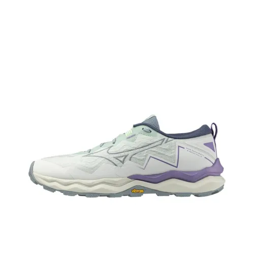 Mizuno Wave Daichi 9 Low Топ Беговые кроссовки Женские Белый Фиолетовый