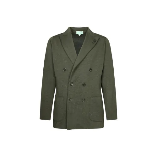 LARDINI Бизнес-костюм Куртка Мужская Зеленая