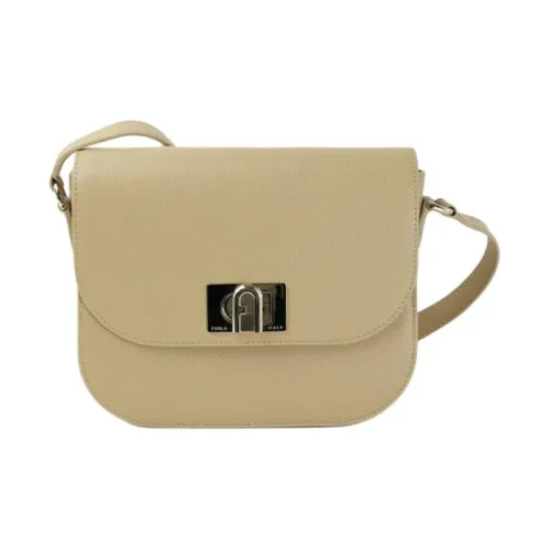 Furla Сумка через плечо из кожи маленькая сумка на плечо женская бежевая