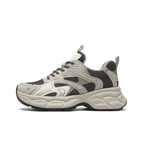 ZHR Moon Shadow Амортизация Устойчивый к истиранию Дышащий Увеличивающий высоту Низкий Топ Кроссовки с Толстой Подошвой Женские