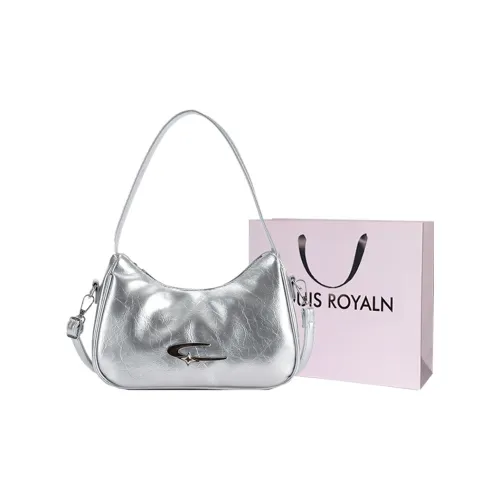 LOUIS ROYALN ПУ (полиуретан) Подмышечный Сумка на плечо Унисекс Экрю Серебристый Черный