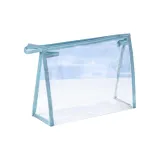 ПВХ портфель синий большой размер / размер косметический мешок для хранения