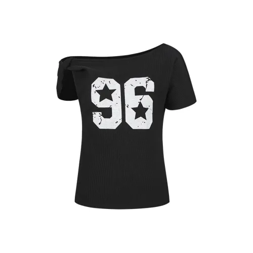 NEMOWU Черные Женские Футболки