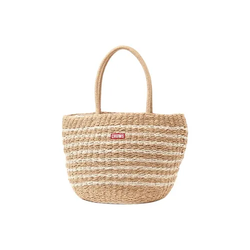 CHUMS Бумага Тоут Сумка Сумка для покупок Сумка Unisex Light Умбра Полосы