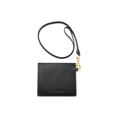 Il Bisonte Коровья кожа Держатель для карт Унисекс Черный