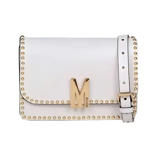 MOSCHINO Сумка через плечо из телячьей кожи женская серая