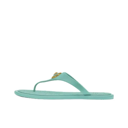 VERSACE Шлепанцы Женские Мятно-зеленый