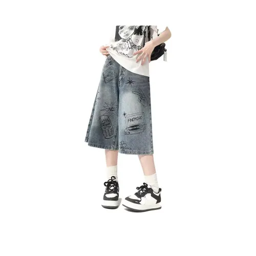 YEARNED Синие Женские Джинсовые Шорты