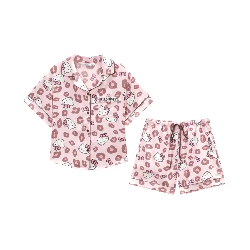 GUKOO Hello Kitty Ancient Pink Women's Pajama Sets