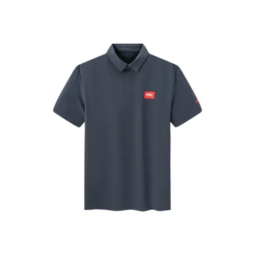 Эрке ZONGXUNXILIE Мужская Поло Бесконечная Депрессия Серый