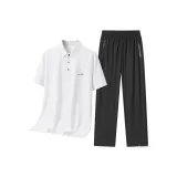Комплект одежды (Белая рубашка с короткими рукавами + Черные штаны)