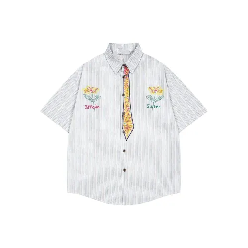 YOUSEKOO Белая унисекс рубашка