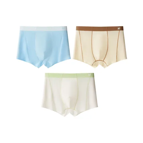 Хлопок 3 шт Индиго + Кремово-абрикосовый + Теплый белый Kids Нижнее белье