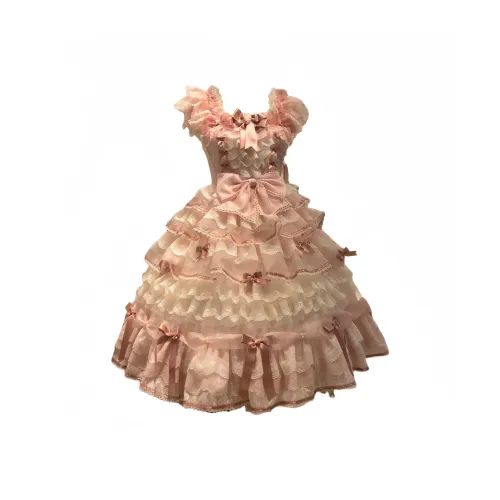 OUTDOORPRINCE Лолита-стиль Женские Op+Veil+Перчатки+Внутренняя одежда Розовый Полный комплект