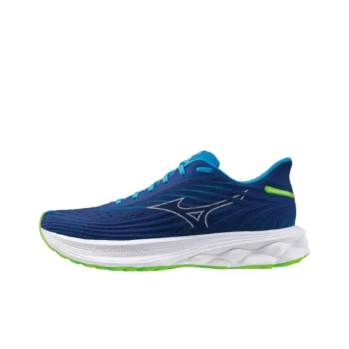 Mizuno WAVE SKYRISE 6 Противоскользящие Отскок Низкий Топ Беговые кроссовки Мужской Синий