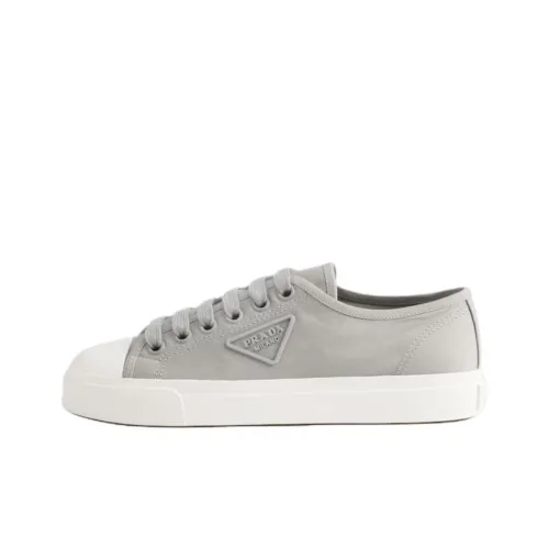 PRADA Gabardine Низкие Кеды Женские Серые