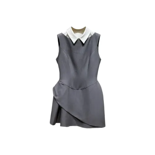 BIFH Без рукавов Платье Женское Серое