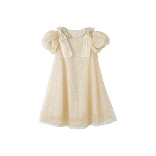 YUANYUAN GIRL Платье Абрикос для детей 3-7 лет