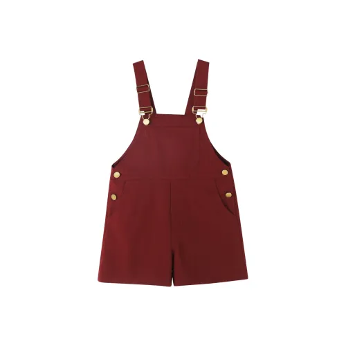 Детский возраст 3-7 лет YUANYUAN GIRL Комбинезоны Бордовый