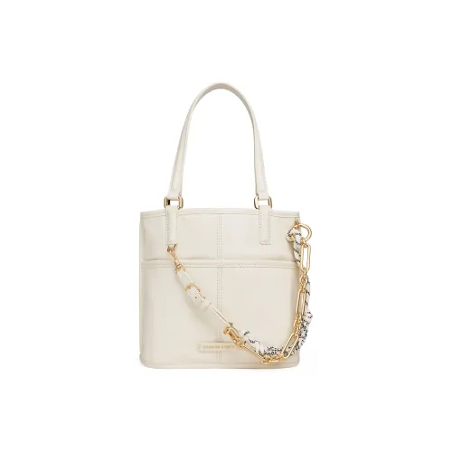 CHARLES KEITH ПУ (полиуретан) Сумка через плечо Маленькая Женская Кремово-молочный Белый