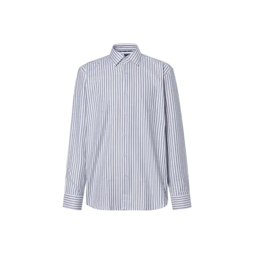 Hugo Boss Темно-синие мужские рубашки