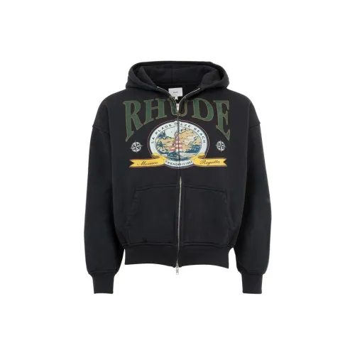 RHUDE Винтажный черный Мужские Свитшоты