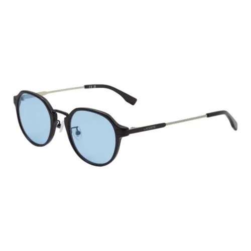 LACOSTE Титан Пластик Круглые Солнцезащитные очки Мужские Черные