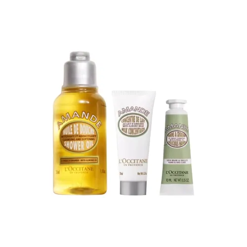 L'OCCITANE Сладкий миндальный Sample Care Kit Soothing Skin Преимущества 35 мл + 10 мл + 20 мл