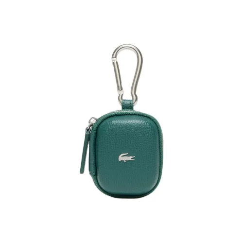 Наушники с чехлом из коровьей кожи Lacoste унисекс зеленый