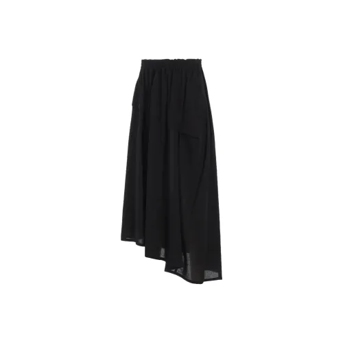 Yohji Yamamoto Черные Женские Повседневные Длинные Юбки