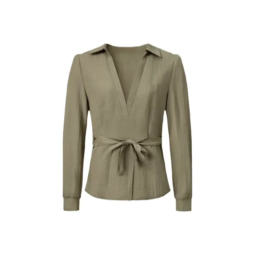 LUYOUYE Светло-чайный зеленый женские рубашки