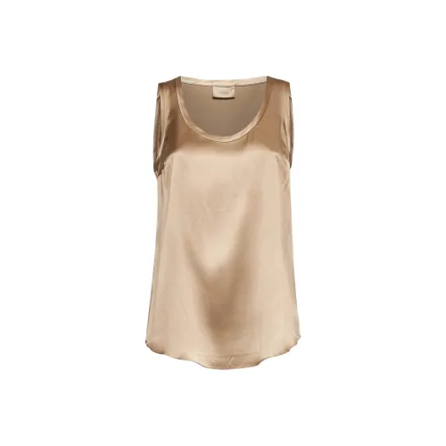 BRUNELLO CUCINELLI Майка Женская Золотого цвета