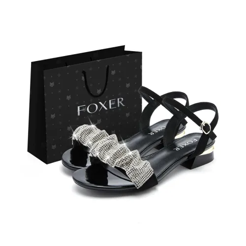 FOXER One Ремешок Сандалии Женские Черные