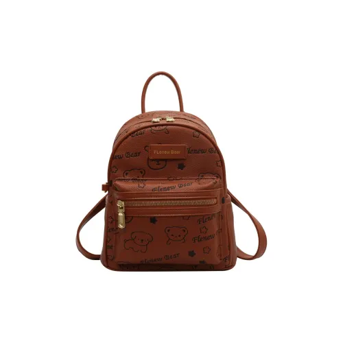 RIVMIND ПУ (полиуретан) Рюкзак Женский Белый Черный Розовый Коричневый