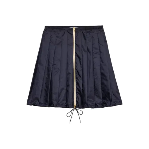 PRADA SS25 Повседневные короткие юбки Женские Синие