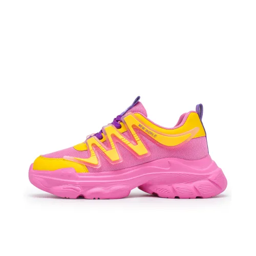 Singing Аbrasion Resistant Легкий Увеличение Высоты Низкий Топ Толстая Подошва Кроссовки Женские