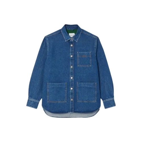 Куртка из денима LACOSTE Collaboration женская цвет индиго