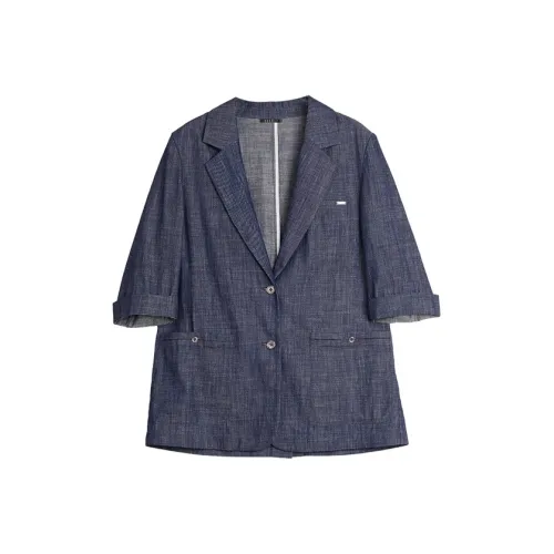 Elle Джинсовый синий Женские офисные костюмы