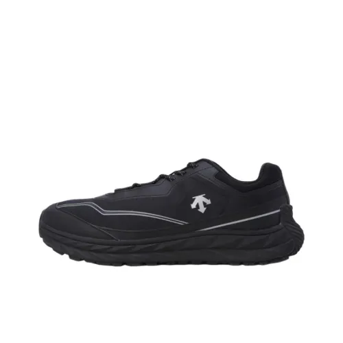 DESCENTE Terrain D Slip-resistant Abrasion-resistant Low Top Casual Shoes Unisex Black DESCENTE Terrain D Противоскользящая Устойчивая к истиранию Низкий Топ Повседневная Обувь Унисекс Черный