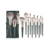 (Деревянная ручка) Зеленый Облако 14 шт + Вкладыш Сумка