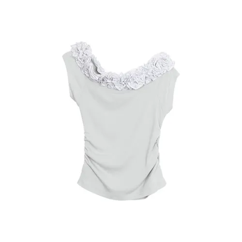 Meanalot Светло-синие женские футболки T