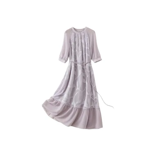 LUYOUYE Короткий рукав Платье Женское