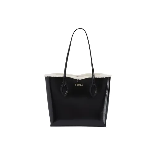 Furla Era Синтетическая кожа текстиль Mosaic Tote сумка сумка для покупок мини сумка женская черная