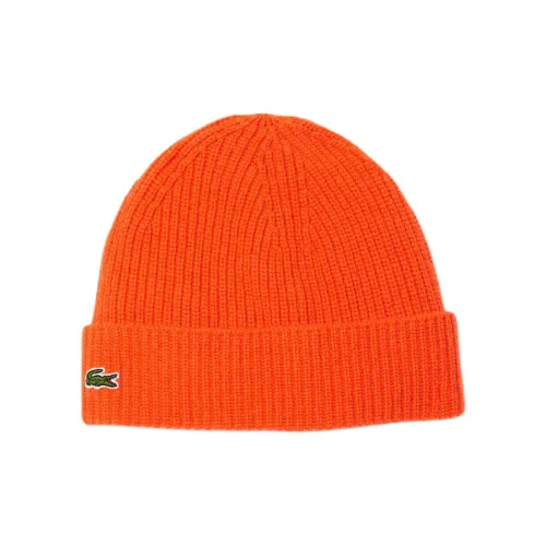 LACOSTE Кашемир Вязаные Шапки Женские Оранжевые