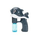 Дельфин, пузырьки, стиральная машина (серый)