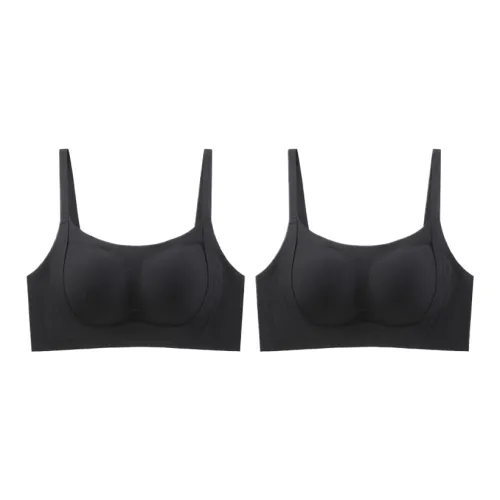 Cotton Gene Премиум черный + Премиум черный Женские бюстгальтеры