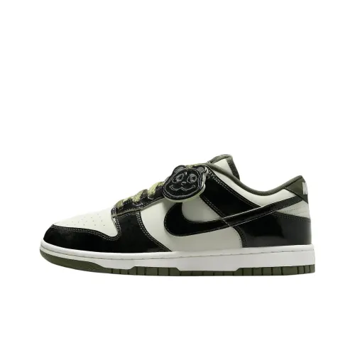 Nike Dunk Скейтборд Кроссовки Низкие Белые Черные Унисекс