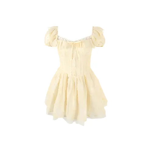 ABBY GODDESS Короткое платье с короткими рукавами женское